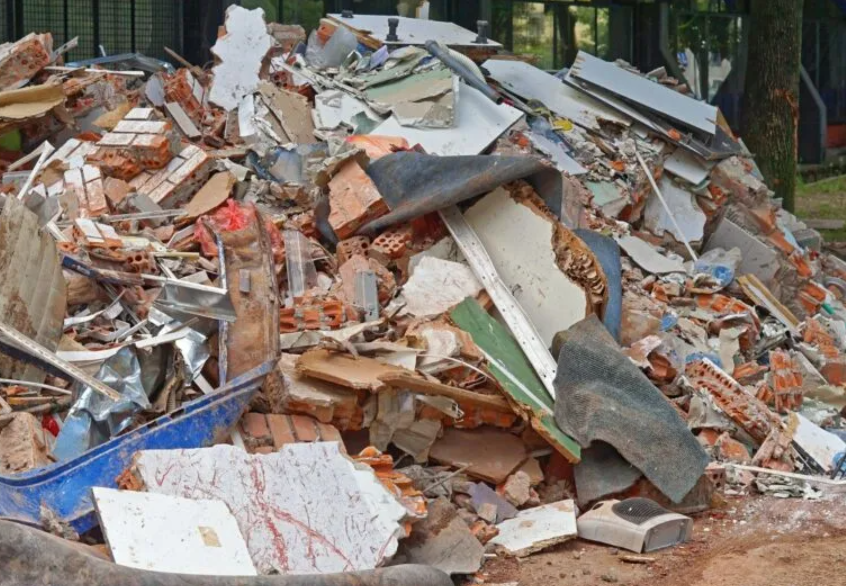 clean construction site after debris removal